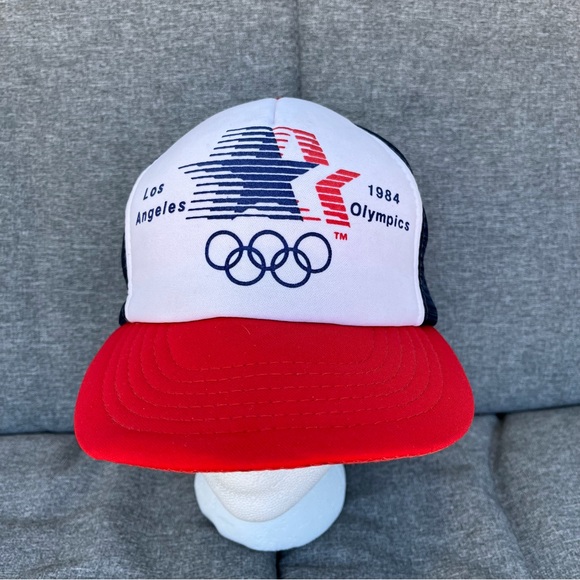 Los Angeles 1984 Olympics Vintage Trucker Snap Back Cap - Picture 7 of 14